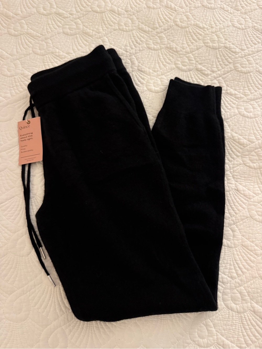 NWT Quince cashmere joggers size xs